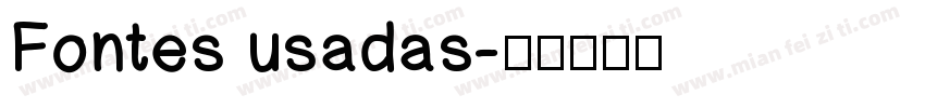 Fontes usadas字体转换